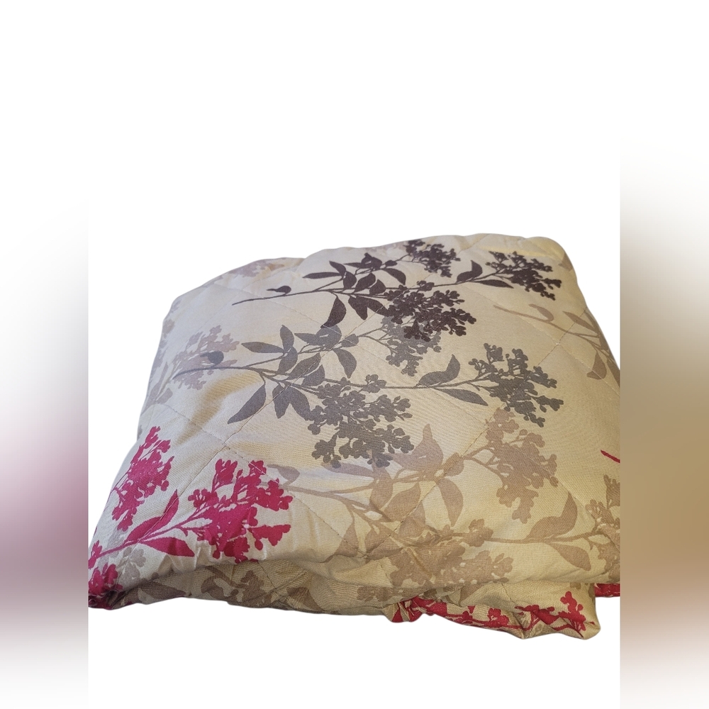 Bed Skirt Full Floral Multi Pleat Amish Sewn Handmade 16”drop Cottage Farmhouse